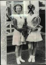 1950 Press Photo Maureen Connolly & Patsy Zellmer, tennis championships, PA picture