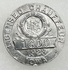1923 IOWA Chauffeur Badge #1300 picture