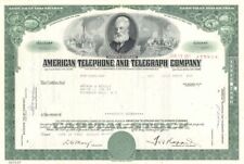 American Telephone and Telegraph Co. - AT&T - 1960's-70's dated Stock Certificat picture