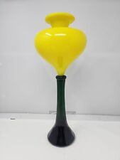 Vintage Post-Modern Ettore Sottsass Style Vase Art Glass 80's Art Deco 15