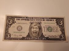Hillary Rodham Clinton $3 Bill picture
