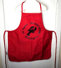 NOS Old Original BOOKBINDERS Restaurant Philadelphia PA Collect Red Bib Apron picture
