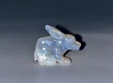 Carved Australian Coober Pedy Opal Rabbit Fetish / Effigy / Miniature 22.9 CTS picture