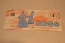 Colonial Williamsburg Currency 1 Dollar, 1996 Dancing Couple - Collectible picture