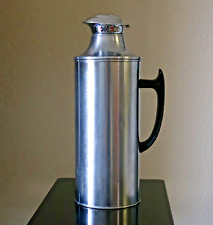 CAMEL BRAND Stainless Glass Carafe Pitcher Insulated Thermal Hong Kong Vtg #222s picture