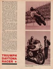 1967 Triumph Daytona Racer - 3-Page Vintage Motorcycle Road Test Article picture