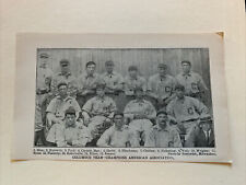Columbus Senators Bill Hinchman Ollie Pickering 1906 Baseball Team 4X6 Picture picture