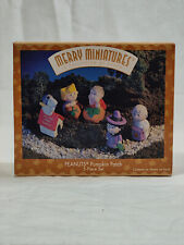 1996 Hallmark Merry Miniatures 5 Piece Set Peanuts Gang Snoopy Pumpkin Patch NIB picture