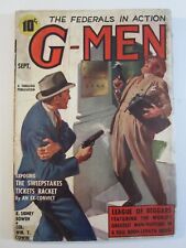 G-Men Pulp Vol. 8 #3 Sept. 1937 FR/GD Richard Lyon Cover Art picture