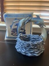 Dolphin Collection Dolphin Figure No. 10102 6” 2000 Cute 3 Dolphins Fountain picture