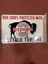 Buffalo Turbine flange sign Farm Feed Seed Agricultural Tractor Original 18”x12 picture