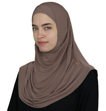 Turkish Islamic 2 Piece Scarf | Firdevs Practical Easy Amira Hijab - Mink picture