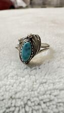 Men’s Vintage Navajo Turquoise and Sterling Silver ring picture
