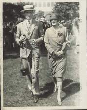 1926 Press Photo Henry Phipps & Mrs. Frederick Frelinghuysen at Belmont Park picture