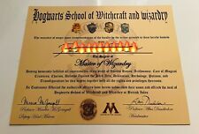 Harry Potter/ Hogwarts certificate/diploma/print - personalized with name  picture