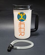Whirley Travel Thermo Mug 1990's Cheer Gymnastics Competition Complete 36 Oz NEW picture