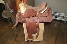 Vintage Texas Saddlery Co. Amerillo Saddle Tooled Leather Horse Cowboy Western picture
