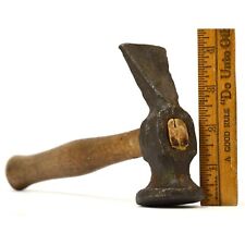 Antique SHOE MAKERS / COBBLER HAMMER Ultra Crude SOLID HICKORY HANDLE c.18/19th picture