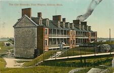 1909 The Old Barracks, Fort Wayne, Detroit, Michigan Postcard picture