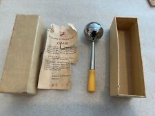 VINTAGE CHASE CHROME TEA BALL #90118 WITH BAKELITE HANDLE ORIGINAL BOX picture