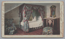 Martha Washington's Bedroom Mount Vernon Virginia Postcard PM 1905 picture