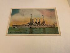 U.S.S. New Hampshire ~ Batttleship - 1917 Stamped Antique Postcard picture