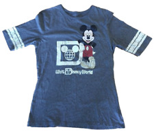 Disney Parks Original Disney World  Distressed Mickey Mouse Shirt, Gray, GUC picture