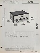 SAMS PHOTOFACT SERVICE MANUAL 277-2 BELL SOUND AMPLIFIER 2256 picture