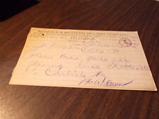 JUNE 1901 N&W NORFOLK & WESTERN TELEGRAM SCIOTOVILLE, OHIO picture