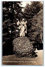 c1910's Statue Of Sacajaue City Park Portland Oregon OR RPPC Photo Postcard picture