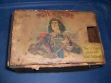  vintage antique TOM KEENE 6 CENT Wooden CIGAR BOX lots of character picture