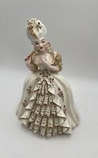 Florence Ceramics of California Marie Antoinette Figurine in White Lace 10