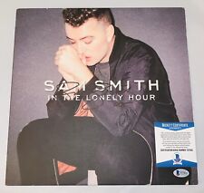 SAM SMITH SIGNED THE LONELY HOUR VINYL LP ALBUM AUTO+BECKETT COA picture