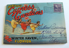 Cypress Gardens Winter Haven Florida Souvenir Postcard Folder picture