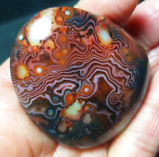 TOP 43G Natural Polished Silk Banded Lace Agate Crystal Madagascar  A3638 picture