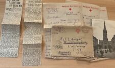 WWI AEF letter Co C 8th Inf, oranges YMCA, gold chevron, charge of 30 men Knight picture
