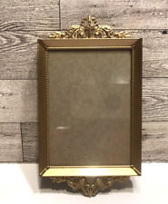 Vintage Ornate Gold Metal Picture Photo Hanging Frame picture