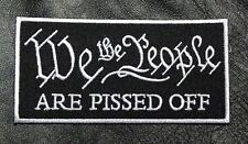 We The People ARE PISSED OFF HOOK PATCH  picture