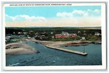 c1950's Airplane View Mouth Kennebunk River Road Kennebunkport Maine ME Postcard picture