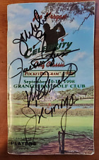 Charles Barkley/Mike Schmidt +Others Signed Pamphlet Celebrity Golf Classic 1998 picture