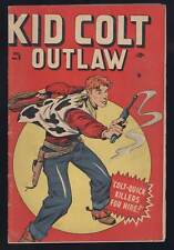 KID COLT OUTLAW #3 SCARCE 1948 GOLDEN AGE WESTERN READER picture