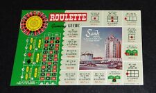 Vintage Las Vegas Postcard - SANDS WITH ROULETTE RULES picture