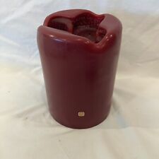 Partylite MULBERRY BURGUNDY Raspberry 3 Wick 6 x 8 2044 Partially Burned picture