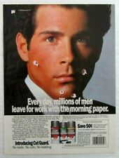 1988 FABERGE Cut Guard Shave Cream Magazine Ad picture
