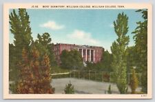 Elizabethton Tennessee Milligan College Boys Dormitory Linen Postcard picture