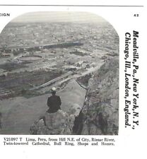 Lima, Peru From Hill Northeast of City, 1978 Reproduction of c1910 Stereoview picture