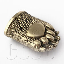 Bronze Hand-Casted Metal Knife Pommel Finger Guard BEAR PAW Making Handle CooB picture