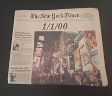 New York Times Newspaper 1/1/00 Millennial New Year picture