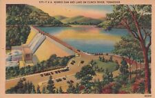 T.V.A. Norris Dam Lake Clinch River Tennessee TN Postcard A29 picture