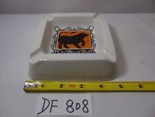 Vintage Ashtray Pottery The Black Bull Made in England 5 1/4